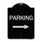 Signmission Parking With Right Arrow Heavy-Gauge Aluminum Architectural Sign, 24" x 18", BS-1824-24623 A-DES-BS-1824-24623 - alternate 1